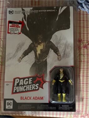 DC Black Adam Action Figure - Black and Gold